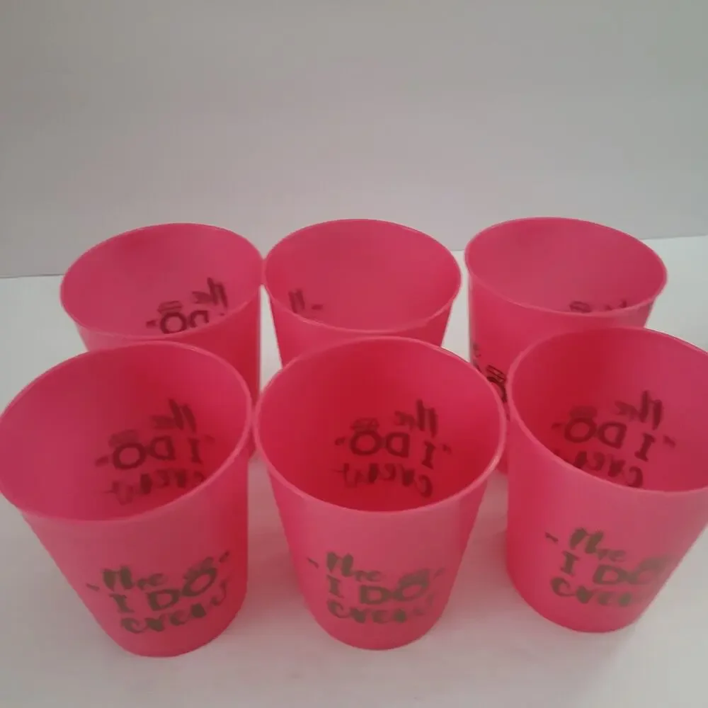 Wedding or Bachelorette Party Cups 3 Sizes